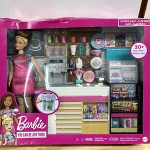 Barbie GMW03 Coffee Shop Playset (Damaged Box)